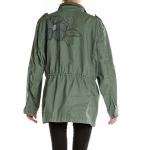 Kensie jeans Embroidered Utility Jacket in Sage Green